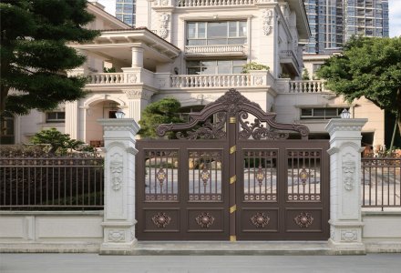 衢州高檔鋁藝大門品牌-安誠護欄廠家