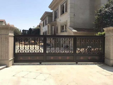 大同韓式鋁藝大門批發-安誠護欄廠家